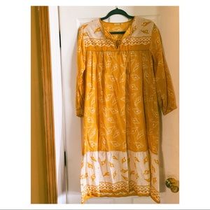Matta Seashell Dress In Ochre